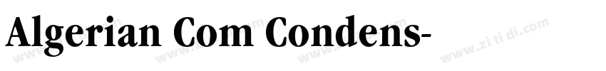 Algerian Com Condens字体转换
